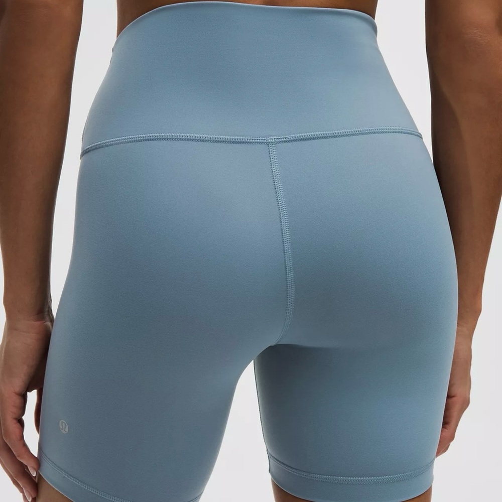 NWT Lululemon Wunder Train High-Rise Short 6" in Steel Blue - Picture 4 of 7